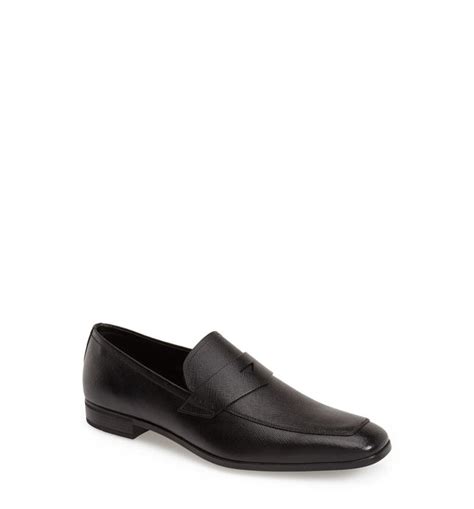 prada men's 2de089 saffiano leather loafers nordstrom|prada leather loafers.